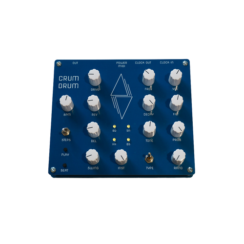 Nyström Crum Drum four-voice generative drum machine