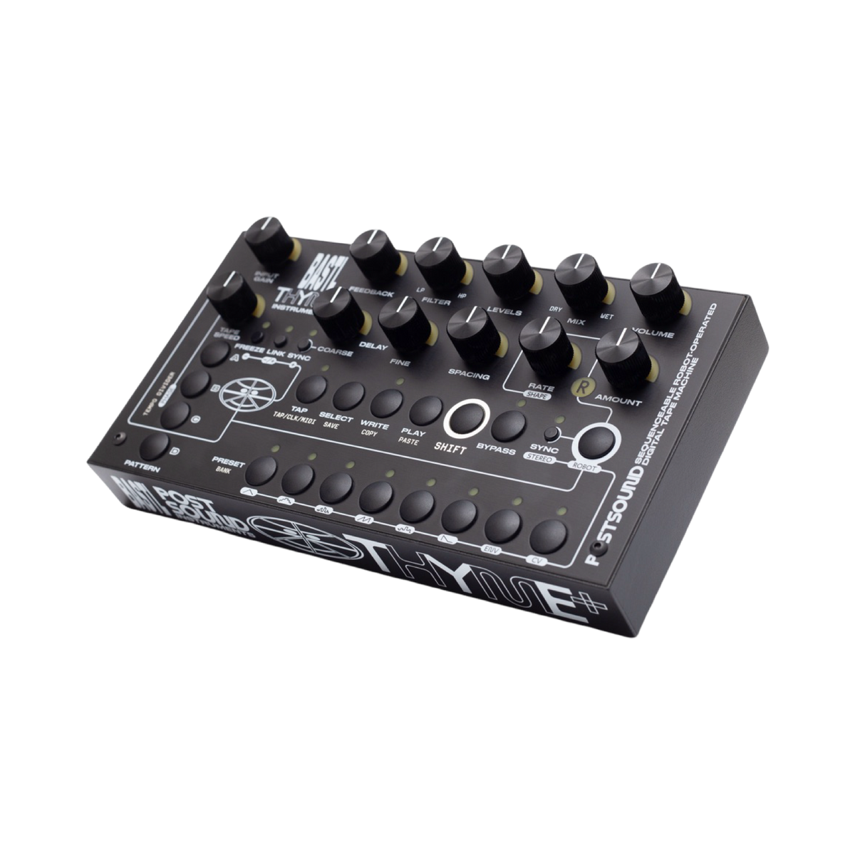 Bastl Thyme+ effects processor angled side view