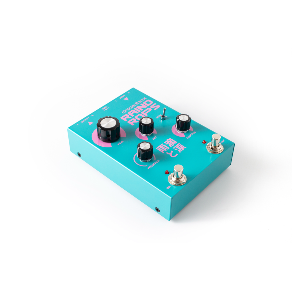 Dreadbox Raindrops pedaal, schuin aanzicht